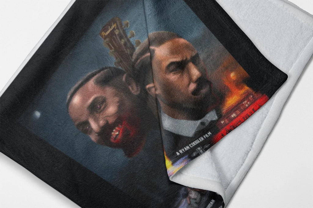 Sinners Movie Poster Velveteen Plush Blanket | Dark Horror Movie Artwork